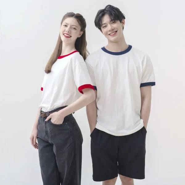 G76600 Unisex Ringer Premium Cotton T-Shirt