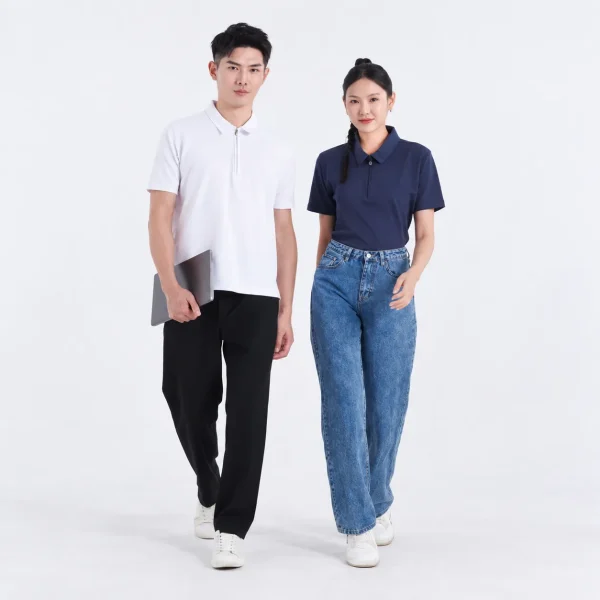 TT04 Premium Half Zip Polo Shirt-220gsm